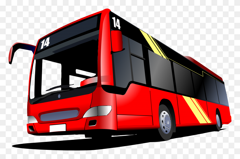 5960x3802 Картинки Автобус - Тур Клипарт