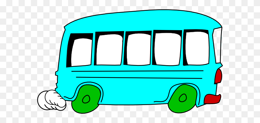 600x338 Clip Art Bus - Volkswagen Bus Clipart