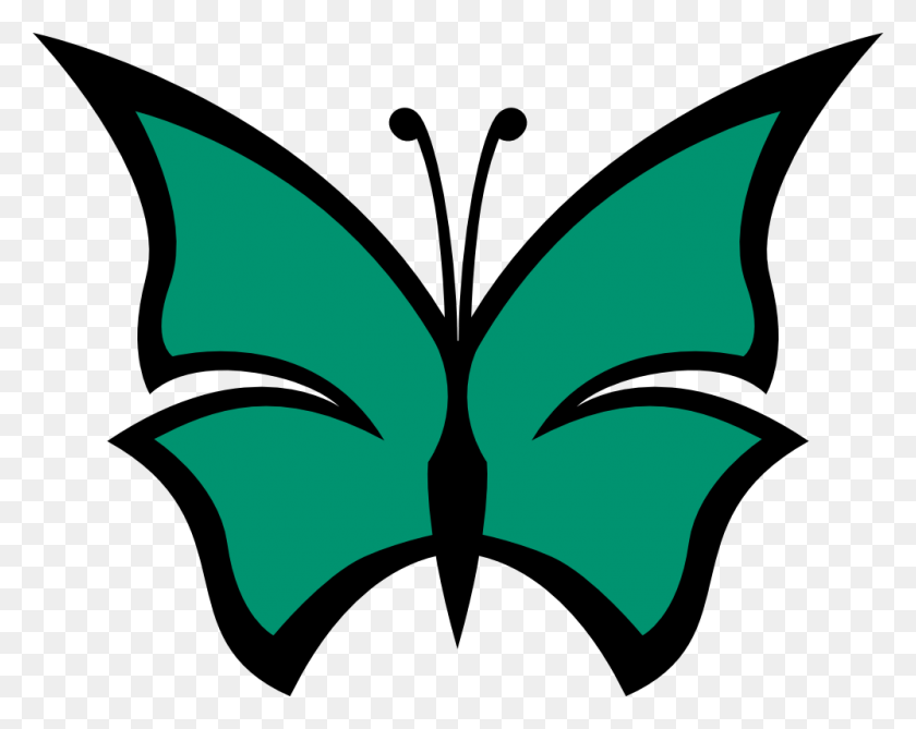 999x781 Clip Art Butterfly Color Colour Irish Green - Butterfly Net Clipart