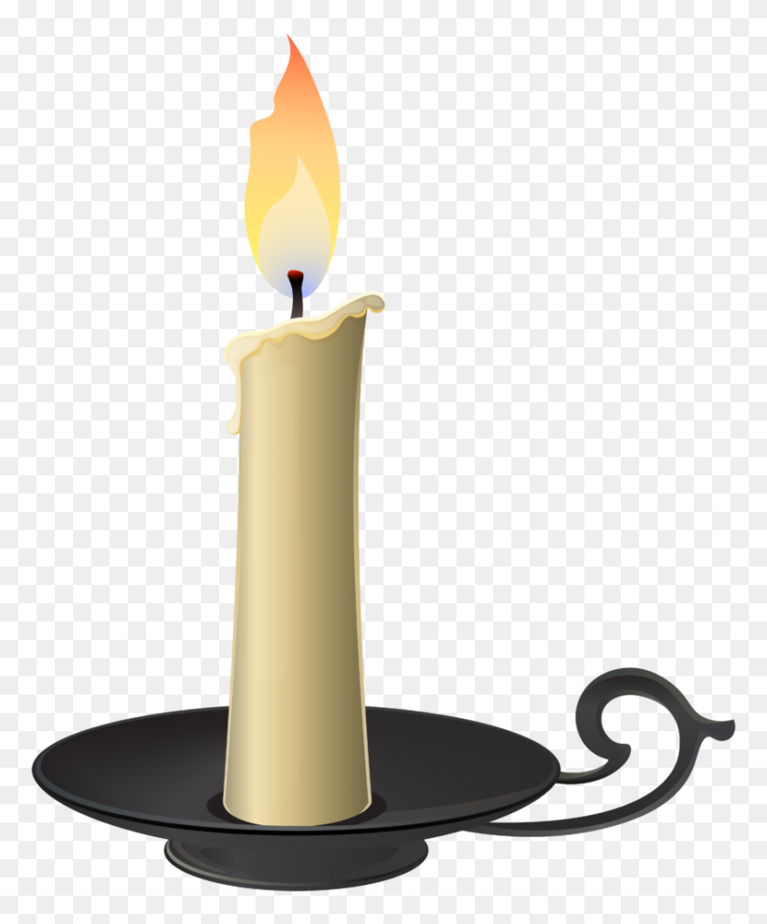 839x1024 Clip Art Candle - Jirafa Clipart