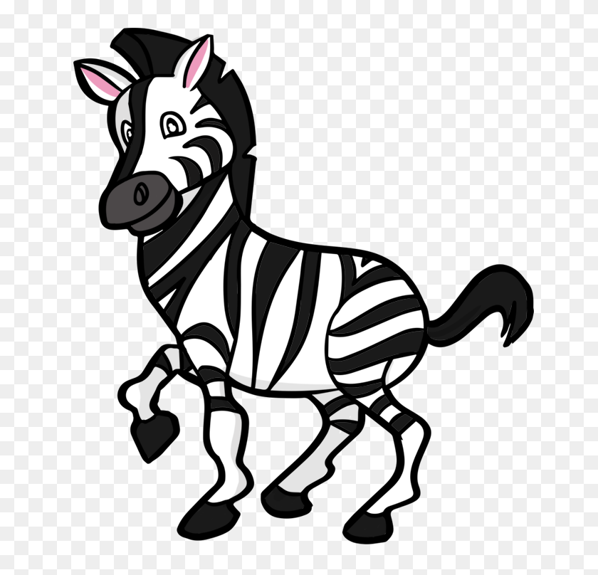 686x748 Clip Art Cartoon Zebra Clipart Animals Clip Art - Zebra Clipart Black And White