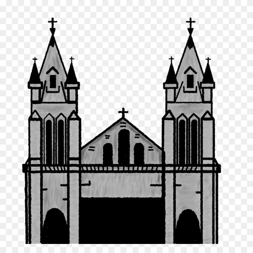 894x894 Картинки Собор Иллюстрация Изображение - Черный История Клипарт Церкви