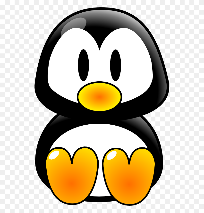 555x817 Clip Art Chovynz Baby Tux Linux Scallywag March - March Clipart