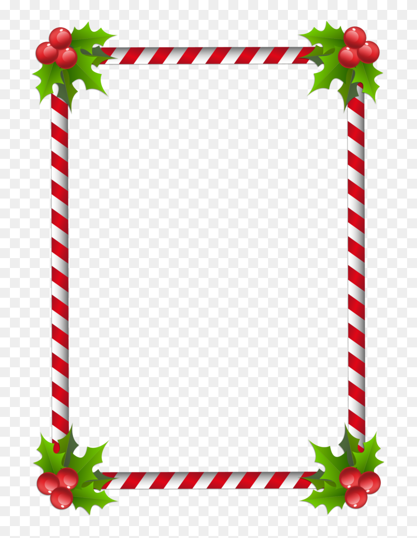 735x1024 Картинки Рождественские Границы - Боковая Граница Клипарт