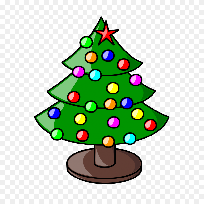1331x1331 Clip Art Christmas Tree - Tinsel Clipart