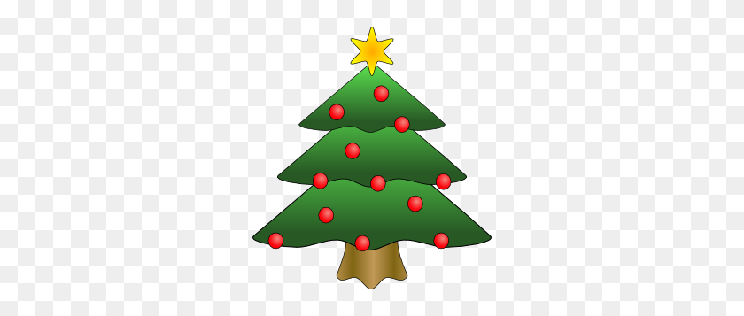 270x297 Clipart Christmas Tree Outline - Clipart De Contorno De Árbol De Navidad