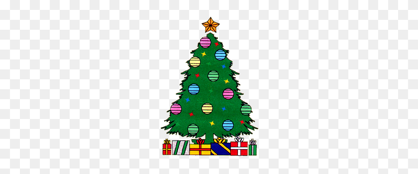 200x291 Clip Art Christmas Tree With Presents - Christmas Tree With Presents Clipart