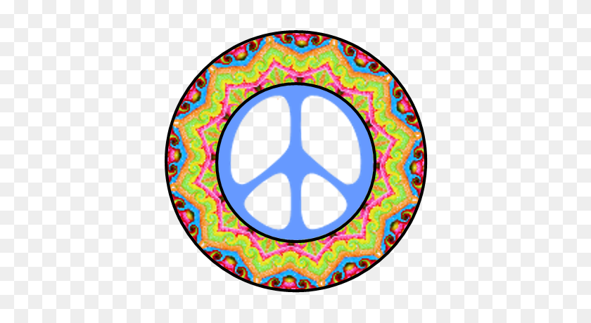 400x400 Clip Art Colors Of Peace - Peace Sign PNG