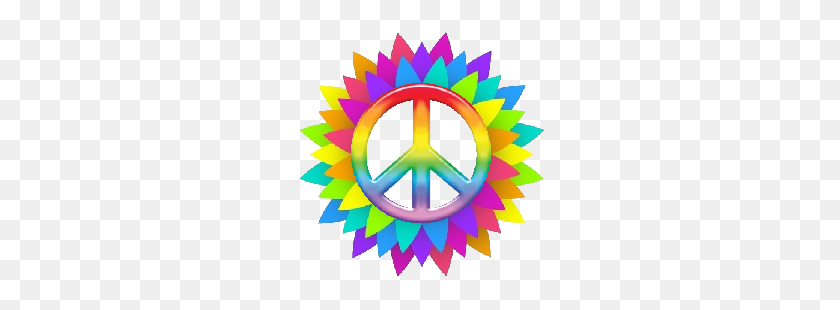 250x250 Clip Art Colors Of Peace - Peace Symbol PNG
