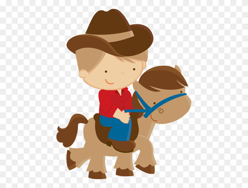 457x576 Clip Art Cowboy - Western Theme Clipart