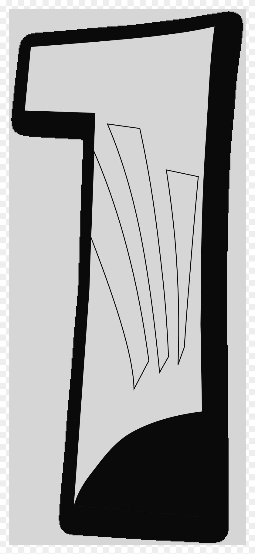 1979x4473 Imágenes Prediseñadas Día De La Creación Número Ge Negro Blanco Línea Arte Escalable - Número 1 Clipart