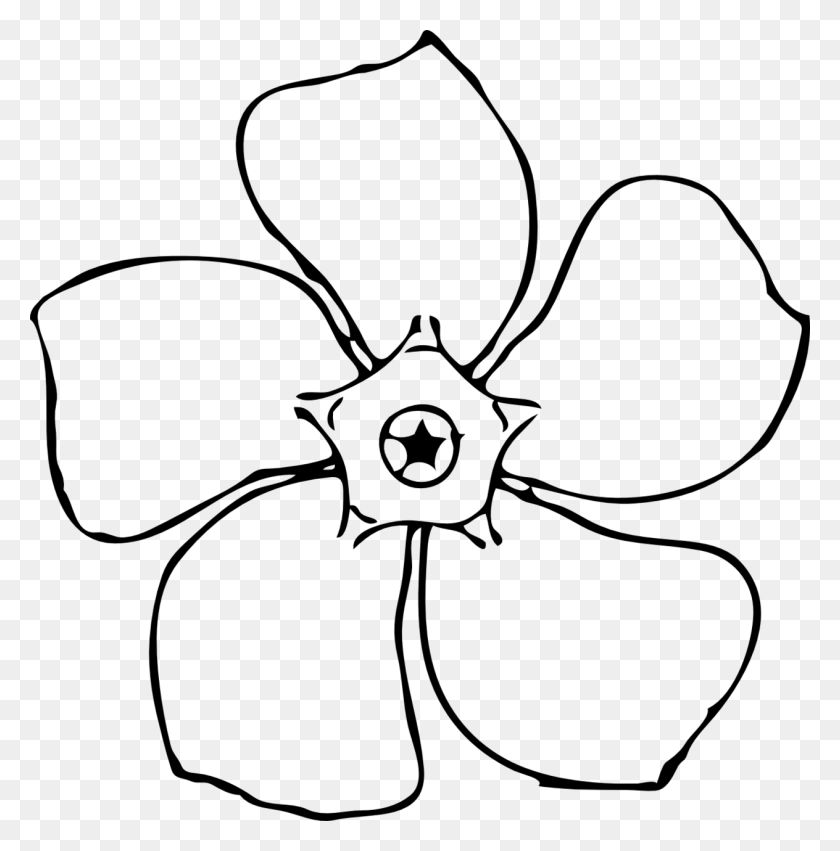 1264x1283 Clip Art Creative Flower Black And White Clip Art Flower Black - Vines Clipart Black And White