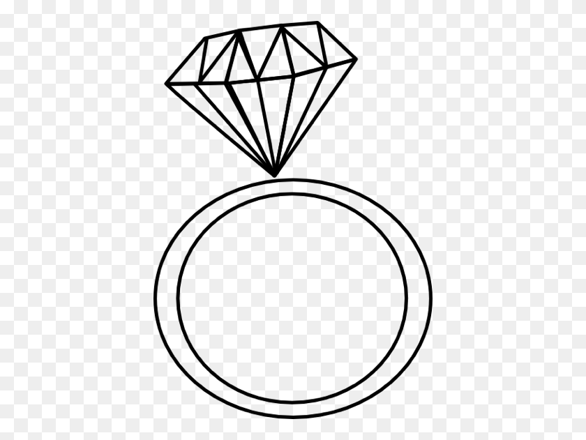 400x571 Clip Art Diamond Ring - Wedding Symbol Clipart