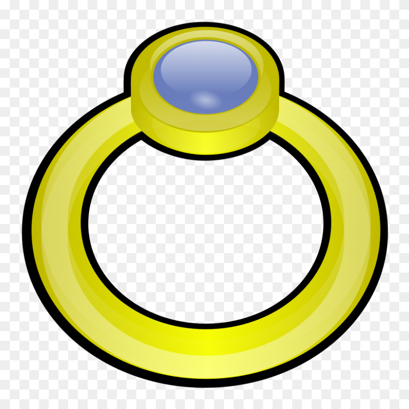 800x800 Clip Art Diamond Ring - Ring Clipart