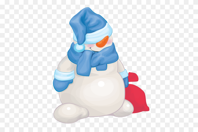 428x500 Clip Art, Dibujos A Color - Snowman Clipart PNG