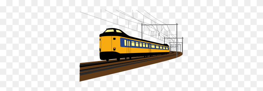 332x232 Clip Art Dutch Train June - Train PNG