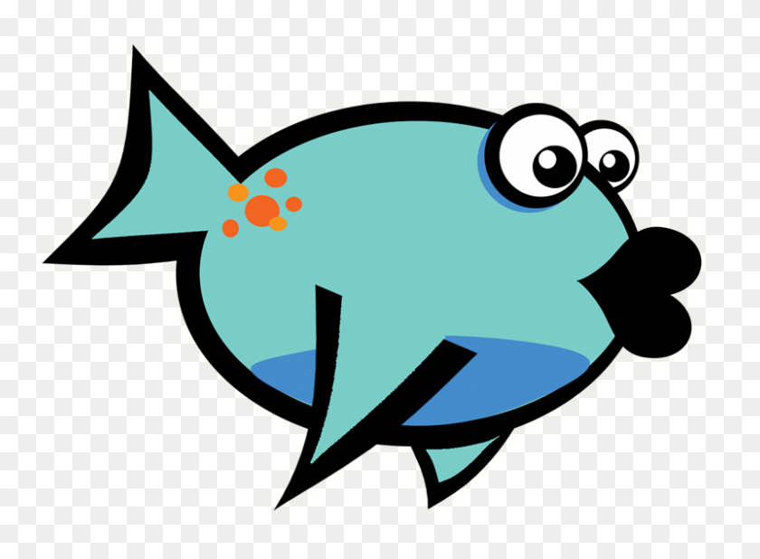 800x573 Clip Art Fish Lips Clipart Download - Sea Creatures Clipart