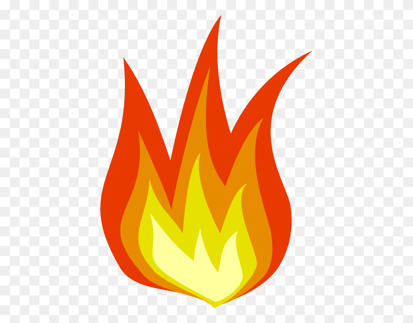 432x596 Clip Art Flame - Fire Clipart Black And White