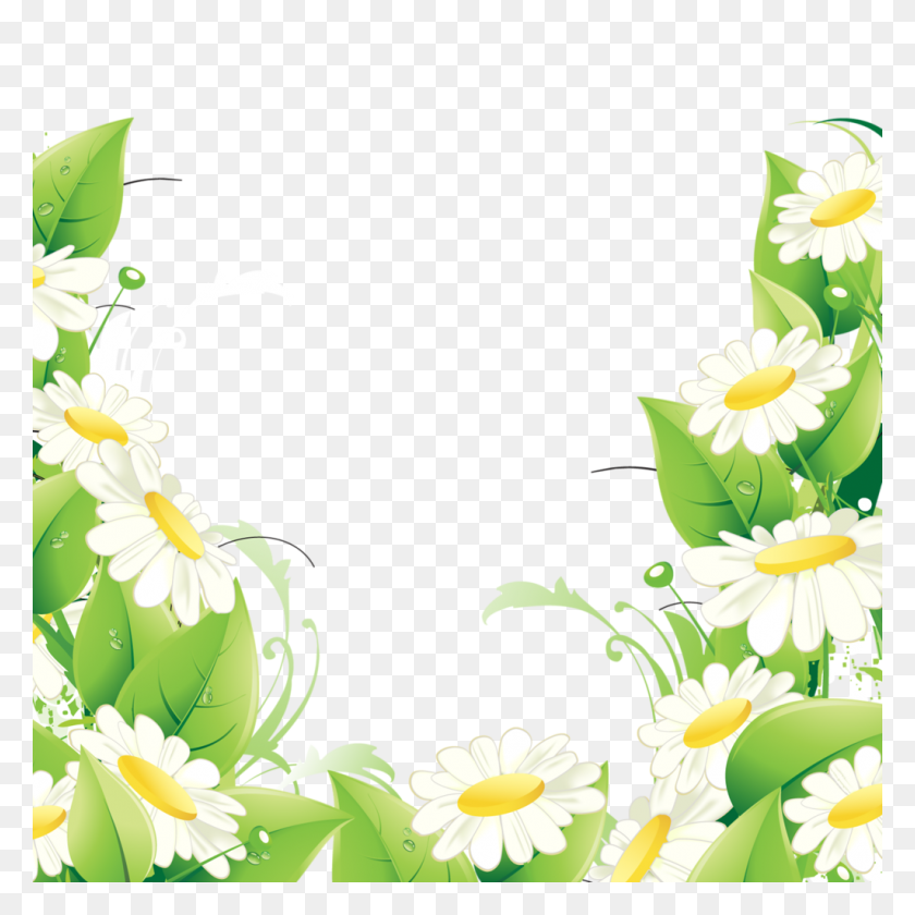 1024x1024 Clip Art Flowers, Flower - Flower Background PNG