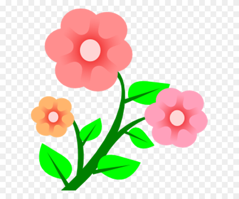 621x640 Clip Art Flowers Roses Many Flowers - Real Flower Clipart