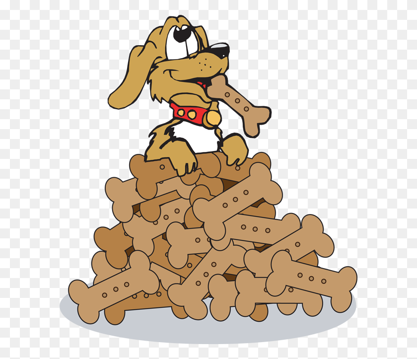 600x663 Clip Art For Dog Biscuit - Dog Eating Clipart