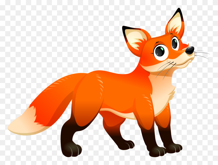 1424x1052 Clip Art Fox - Fox Face Clipart