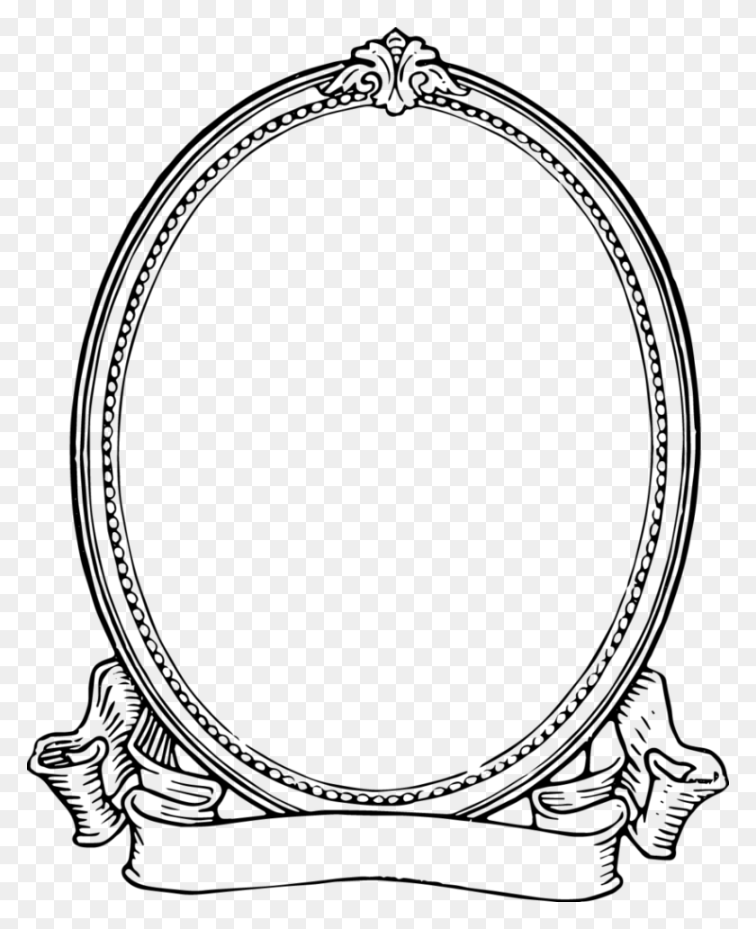 821x1024 Clip Art Frames - Picture Frame Clipart Black And White