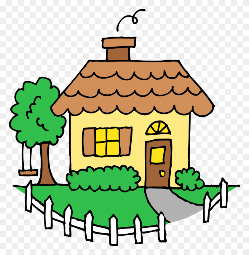 998x1024 Clip Art Free House - Rural Clipart