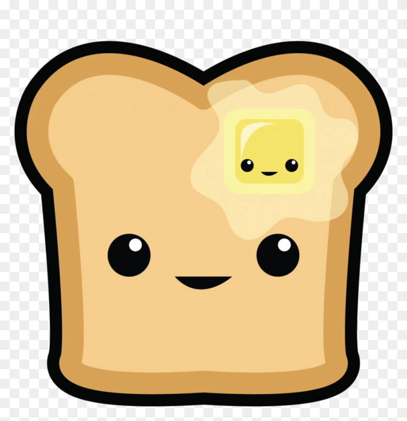 878x909 Clip Art French Bread And Butter - Butter Clipart