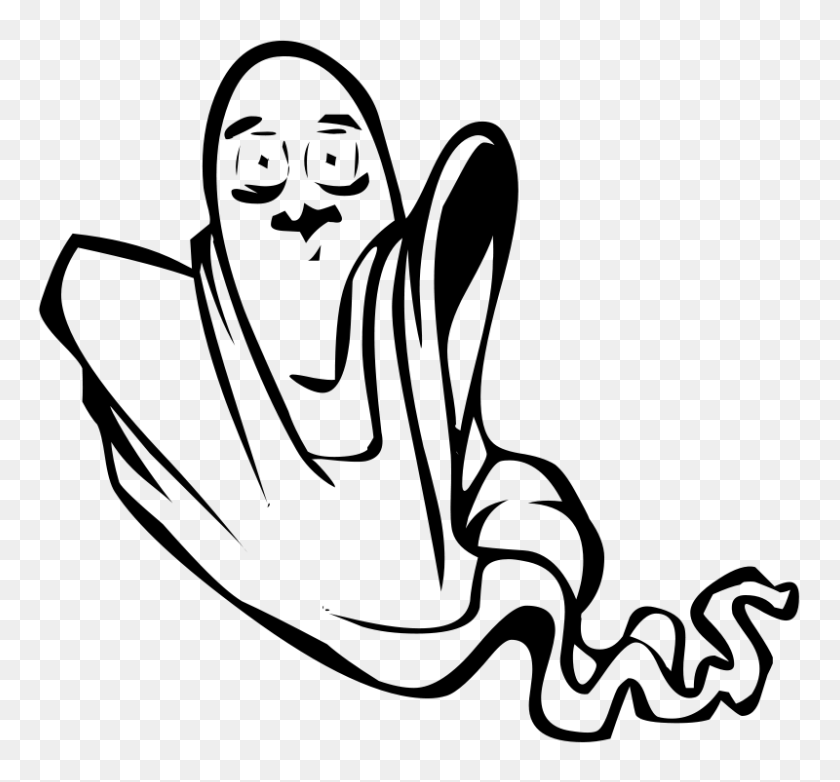 800x741 Clip Art Ghosts - Friendly Ghost Clipart
