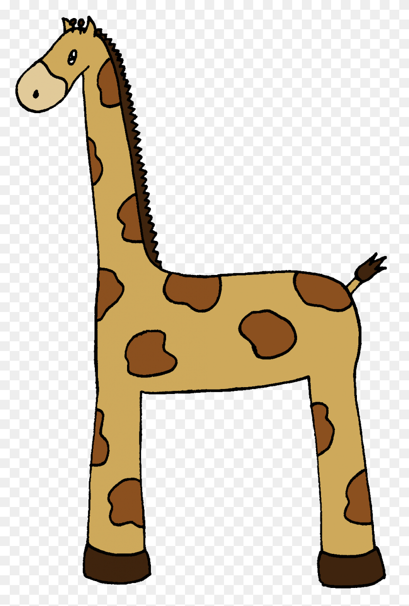 1003x1522 Картинки Жираф - Жираф Клипарт Черно-Белый