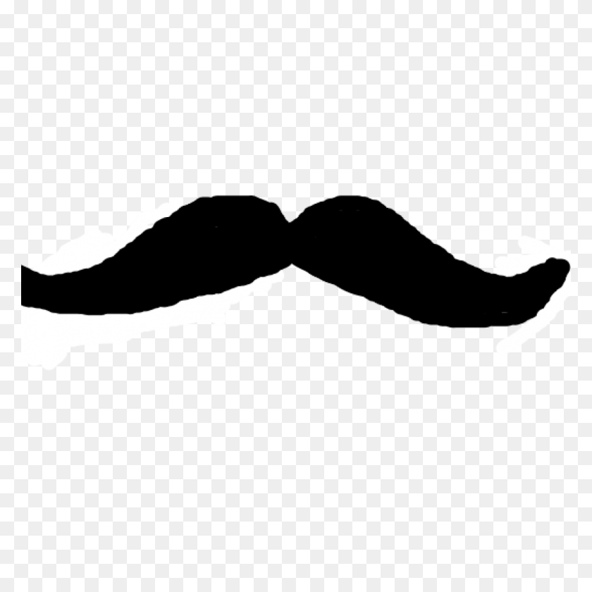1024x1024 Clip Art Hair M Black Line Angle - Black Mustache Clipart