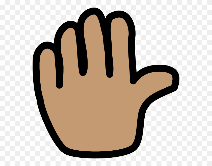 582x599 Clipart Hand Waving Bye Clipart - Wave Hello Clipart