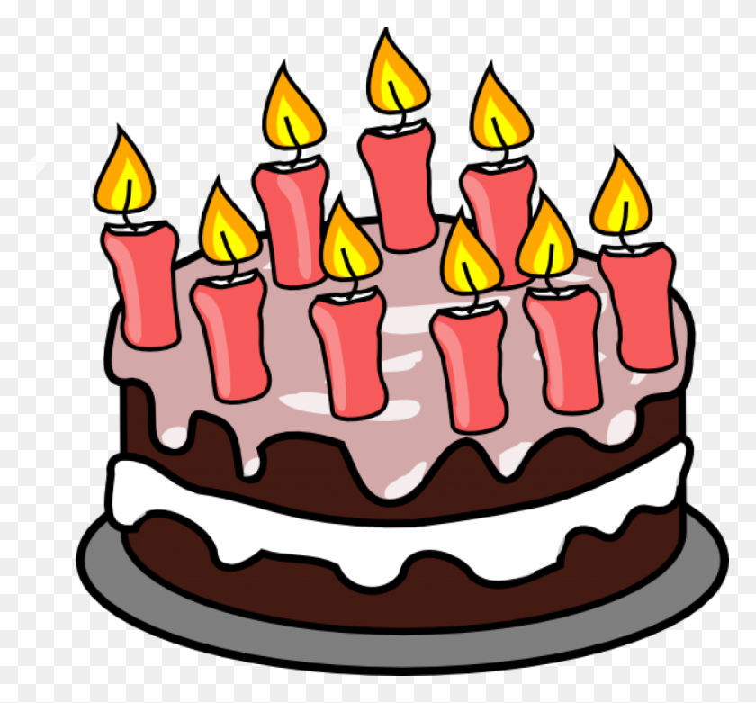 1024x947 Clipart Happy Birthday Cake Colecciones De Techflourish Previstas - Clipart De Cumpleaños De Enero