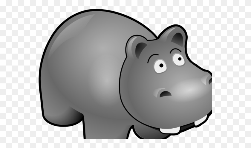 581x437 Clip Art Hippo Purple Hippo Hippopotamus Cartoon Clipart - Tarpon Clipart