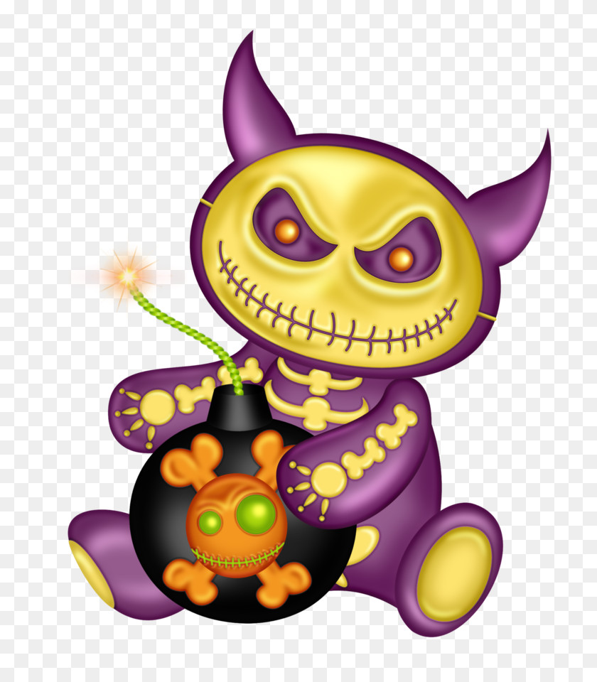 738x900 Clipart Holiday Scrapbook, Cards - Scary Halloween Clipart