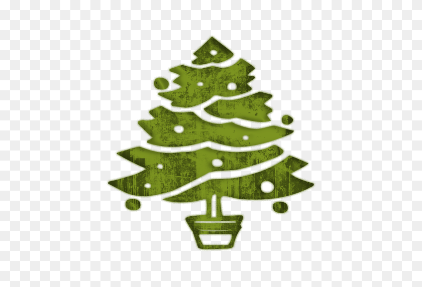 512x512 Clip Art Holiday Tree Christmas Down Decorated Trees Icon - Holiday Shopping Clipart