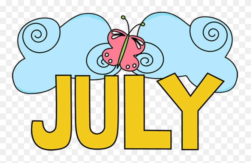 Clip Art Illustration Image July Month - July Clip Art Free