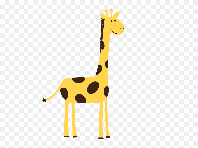 569x569 Clip Art Images Aniamals Colorful Animal Giraffe Scalable Vector - Okapi Clipart