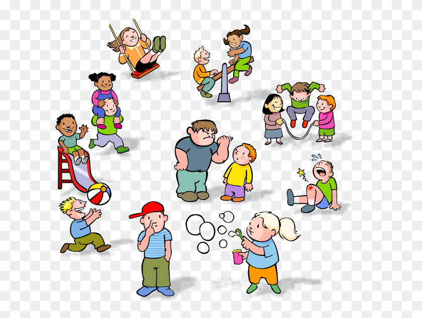 640x574 Clip Art Kids Playing At Recess Clipart - Kids Playing At School Clipart