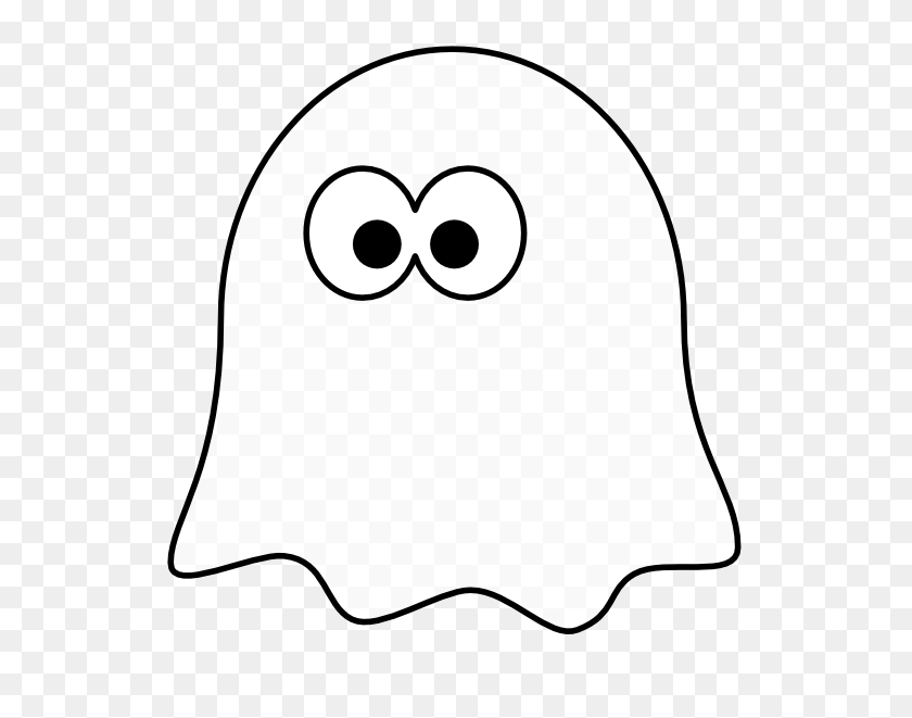 555x601 Clip Art Lemmling Cartoon Ghost Coloring Book - Twitter White PNG