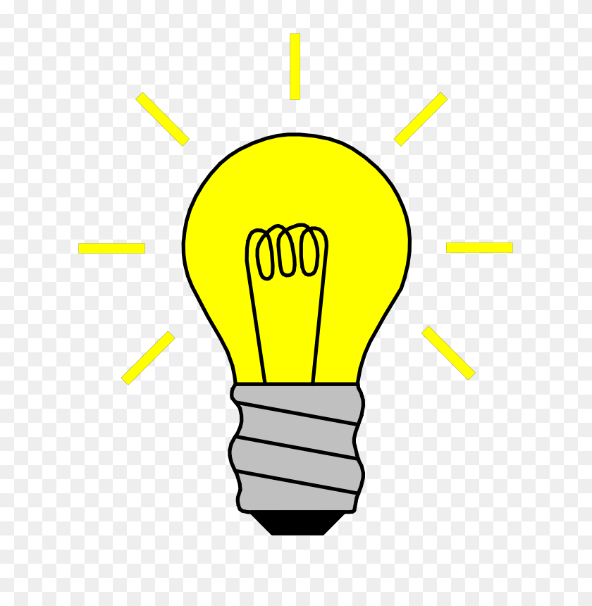 652x800 Clip Art Light Bulb Discovery Fourth Grade News Flash - News Flash Clipart