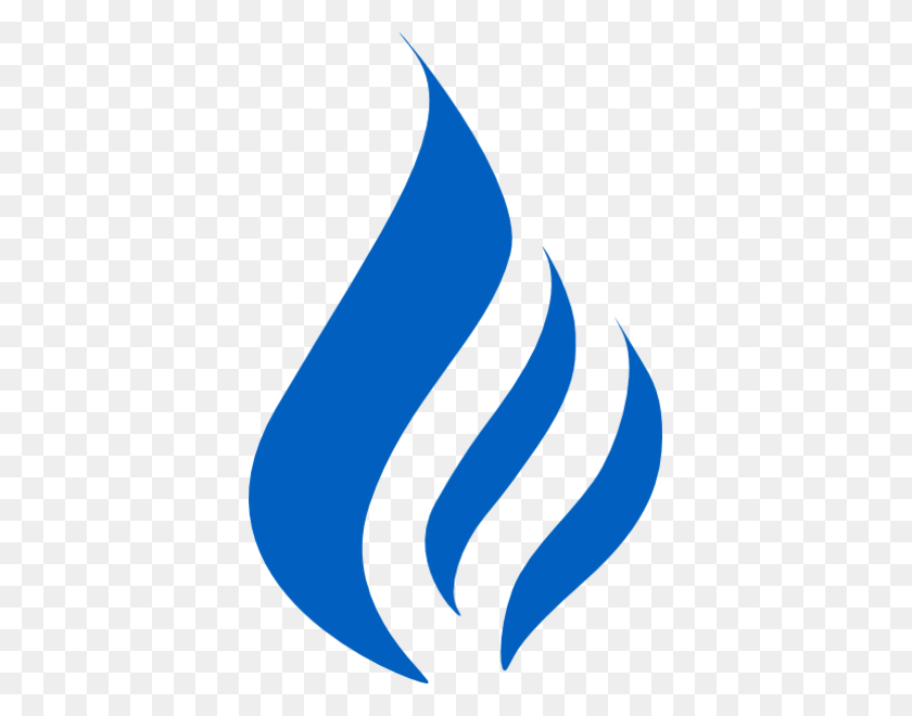 381x600 Клип Арт Дизайн Логотипа Голубое Пламя Логотип Клипарт На Clker - Пламя Png