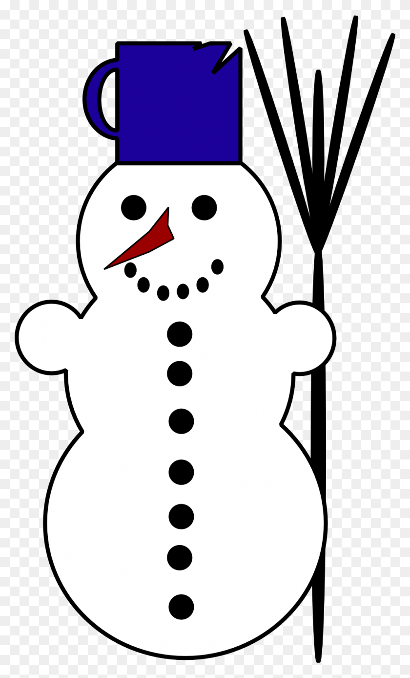 999x1700 Clip Art Machovka Snowman Scalable Vector - Christmas Snowman Clipart