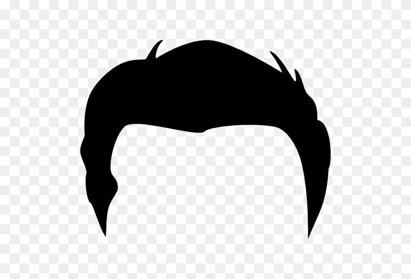 512x512 Clip Art Male Short Hair Wig Shape - Short Hair Clipart
