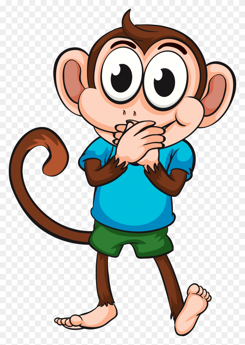 2277x3282 Clip Art Mavpi Cute Monkey - Tasmanian Devil Clipart
