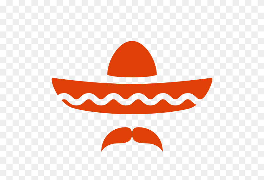 512x512 Clip Art Mexican Sombrero Danaspef Top Stencils - Mexican Mustache Clipart