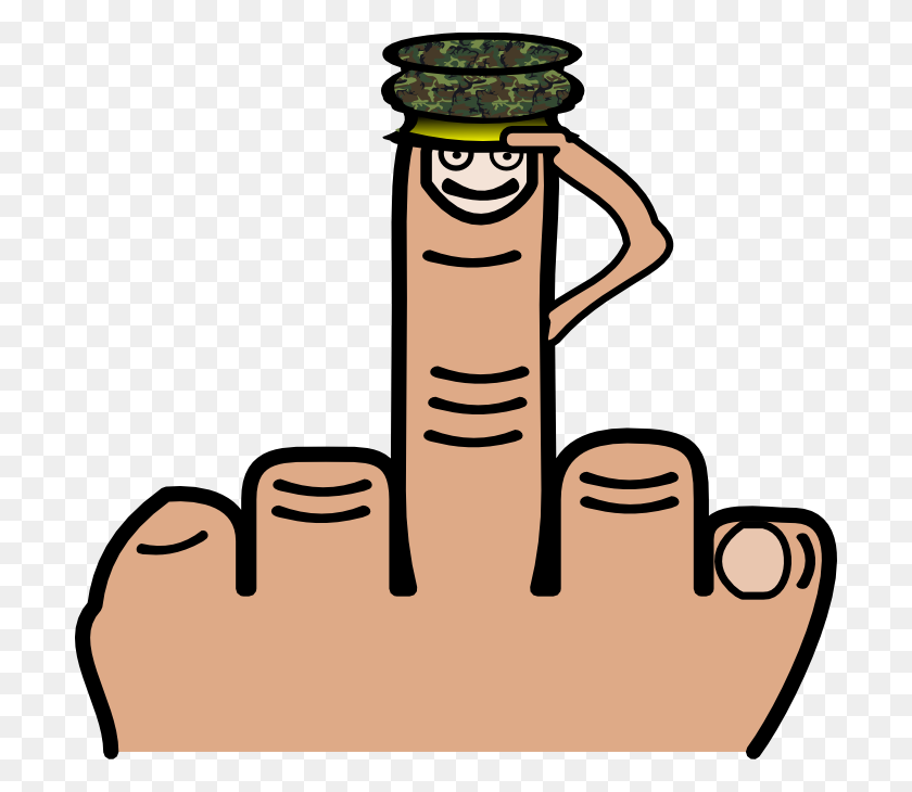 702x670 Clip Art Middle Finger - Thug Life Clipart