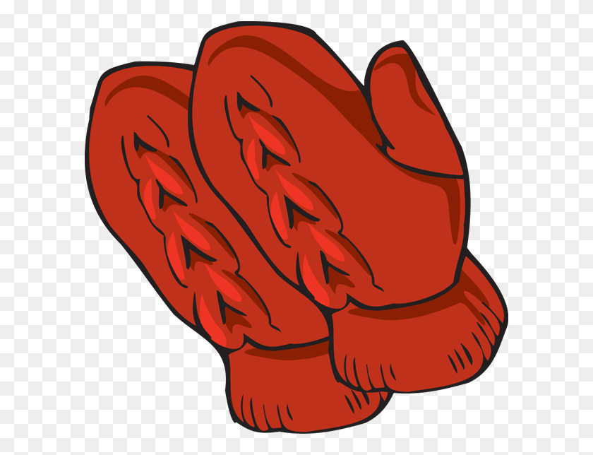 600x584 Clip Art Mittens - Red Shoes Clipart