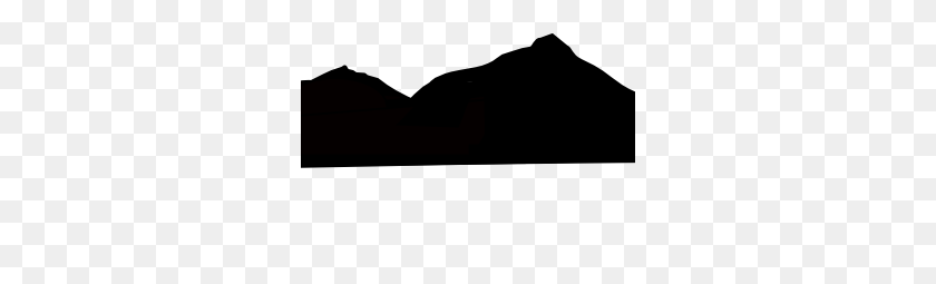 300x195 Clip Art Mountains - Mountain Outline PNG